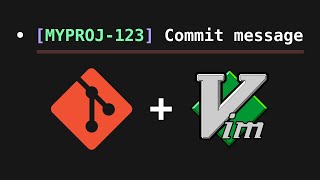 Using Vim to EASILY Format Git Commit Messages [upl. by Janenna]