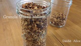 GRANOLA  Comment Faire son Müesli Maison [upl. by Adnawad]