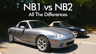 NB1 vs NB2 Mazda MX5 Miata  ALL THE DIFFERENCES [upl. by Divod]