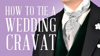 How To Tie A Formal Ascot amp Wedding Cravat For Proper Traditional Morning Wear [upl. by Aisirtap645]