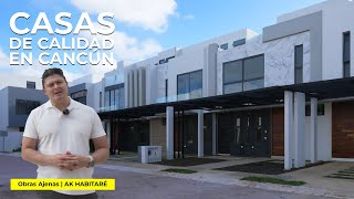 CASAS con EXCELENTES ACABOS y ALBERCA en CANCÚN TERMINADAS a la Venta  AKHabitare  P2 [upl. by Jeanna]