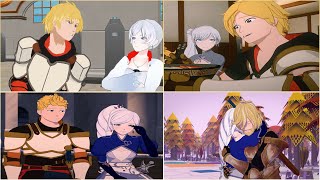 All Jaune and Weiss Scenes  RWBY Volume 19 Compilation [upl. by Eimar]