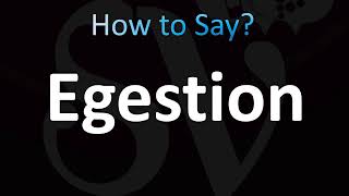 How to Pronounce Egestion CORRECTLY [upl. by Bergwall283]