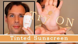 TINTED AVÈNE MINERAL FLUID SPF 50 TRY ON [upl. by Halilahk]