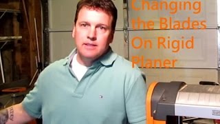 How to change planer blades  Ridgid Planer [upl. by Cayla599]