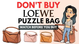 CONS TO THE LOEWE PUZZLE BAG 💕😘 REASONS WHY NOT TO BUY THE LOEWE PUZZLE handbags PUZZLE bag [upl. by Adner286]