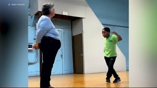 Philadelphia teacher student going viral for veggie dance battle [upl. by Lelah]