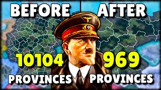 I Removed 90 Of PROVINCES From HOI4 It Changed EVERYTHING [upl. by Ecirpak]