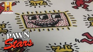 Pawn Stars Original Work by Keith Haring  History [upl. by Eiznekcm]