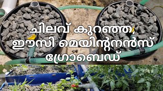 ചിലവ്‌ കുറഞ്ഞ ഗ്രോബെഡ്‌  Low cost and easy maintenance Grow bed  aquaponics in kerala [upl. by Riella]