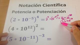 Notacion Cientifica Potencia  Matemática Básica [upl. by Innep]