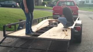 Replacing 16 trailer boards No welding [upl. by Hartwell]