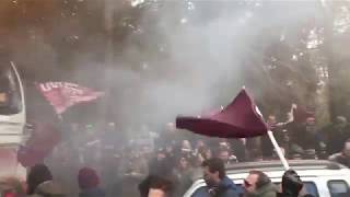 Pisa  Livorno 10  Ultras Livorno  Sostenitori a Tirrenia [upl. by Htinnek298]