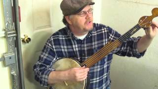 Minstrel Banjo with sliding bridge  no capo needed  Civil War music [upl. by Norrie]