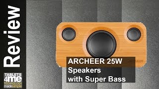 ARCHEER 25W Loud Bluetooth Speakers with Super Bass Home Stereo Speaker with Subwoofer Upgraded [upl. by Nwad552]