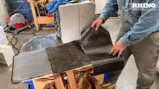 Rhino Carbon Fiber Crack Repair Kit Application Instructions with Steve Maxwell [upl. by Nauqat]