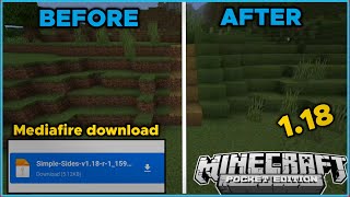 HOW TO GET FULL GRASS BLOCK IN MCPE 118  SIMPLE SLIDES TEXTURE PACKMINECRAFTPE FULL GRASS BLOCK [upl. by Ilrak]