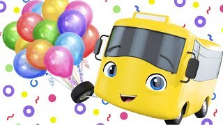 Balloon Party  Go Buster the Yellow Bus  Nursery Rhymes amp Cartoons  LBB Kids [upl. by Jolynn24]