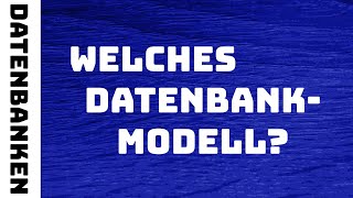 Datenbanken  Wie beliebt sind welche Datenbankmodelle [upl. by Nicolais]