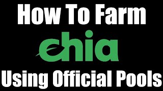 How To Farm Chia Using Official POOLS  Hard Drive Mining Guide [upl. by Lefton762]