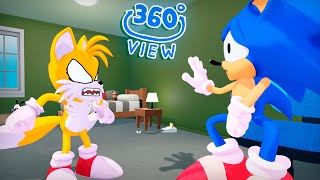 Tails Caught Sonic FNF 360° POV Animation [upl. by Arimak767]