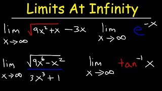 Limits at Infinity amp Horizontal Asymptotes [upl. by Ettenil]