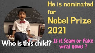 Soborno Isaac Bari I A child Nominated for Nobel Prize 2021 YoungestProfessorintheworld 1 [upl. by Adlare]