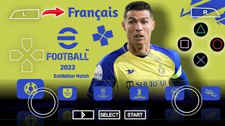 efootball 2023 PPSSPP Android Français Meilleurs graphiques nouveaux kits et derniers transferts [upl. by Natsirt]