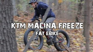 KTM Macina FREEZE 261 eFATBIKE Test 2018 Dresden [upl. by Nayb]