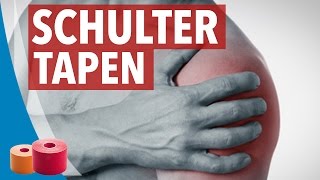 SCHULTER TAPEN ANLEITUNG  Kinesiology komplett Anleitung [upl. by Nageam]