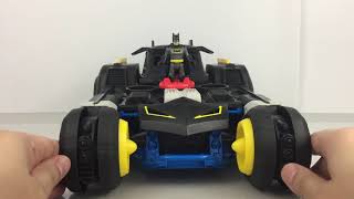 FisherPrice Imaginext DC Super Friends Transforming Batmobile RC Vehicle Video Demonstration [upl. by Jemie761]