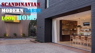 Scandinavian Modern Cabin Look of California Black Houses by Amber Interiors Studio [upl. by Onaivlis]