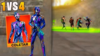 EQUIPEI A NOVA SKIN MAIS INSANA E FIZ JOGADAS INCRÍVEIS SOLO VS SQUAD FREE FIRE MOBILE [upl. by Indys]