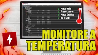 COMO MONITORAR A TEMPERATURA DO PC COM HWMONITOR GUIA COMPLETO [upl. by Datnow]