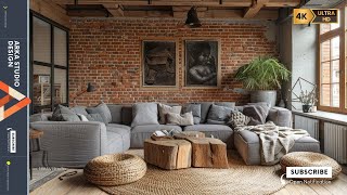 Cozy Rustic Living Room Decorating Ideas for Studio Apartments Transform Your Space [upl. by Eiramanitsirhc]