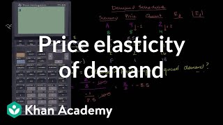 Price elasticity of demand using the midpoint method  Elasticity  Microeconomics  Khan Academy [upl. by Eelaroc713]