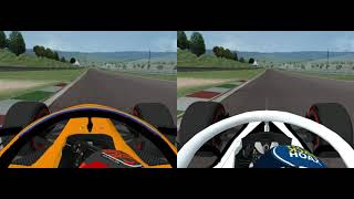 F1CLI S4 Mugello Qualifying Laps comparison [upl. by Anitnerolf]