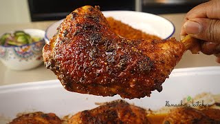 How to make the best melt in your mouth tasty Oven Baked Chicken  quick roasted chicken recipes [upl. by Elysee287]