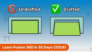 3D Printable OnePart Molds  Day 21 of Learn Fusion 360 in 30 Days  2023 EDITION [upl. by Watanabe]