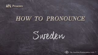 How to Pronounce Sweden Real Life Examples [upl. by Ula]