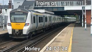 Trains at Horley BML 240724 [upl. by Bunce]