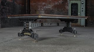 The Brunel Coffee Table  Steel Vintage  The Industrial Furniture Company [upl. by Rexfourd]