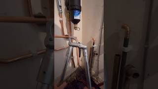 How to solder and bend copper pipe diy plumbing howto asmr youtubeshorts [upl. by Wane]