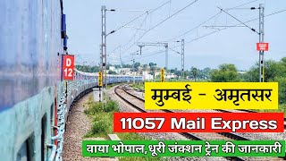 MUMBAI TO AMRITSAR Express Train 11057  मुम्बई अमृतसर ट्रेन  Indian Railway [upl. by Tyrrell277]