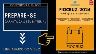 Apostila FIOCRUZ Analista de Gestão Saúde Pública 2024 [upl. by Narmak]