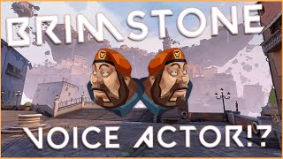 Playing With The Brimstone Voice Actor  Valorant Gameplay [upl. by Whall]