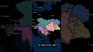 AustriaHungary Battle Royale  Hoi4 Timelapse [upl. by Rockafellow]