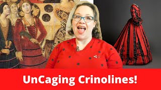 Busting out Cage Crinoline Myths  Hoop skirts in history [upl. by Ennirac102]