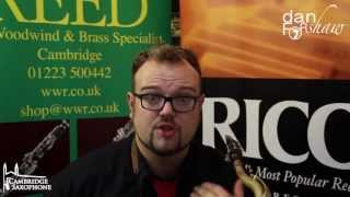 Dan Forshaw of Cambridge Saxophone on Preparing his RICO Reeds [upl. by Atoel]