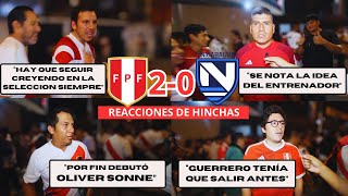 REACCIONES DE HINCHAS  PERÚ 20 NICARAGUA  DEBUT DE OLIVER SONNE [upl. by Laemaj]